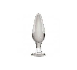 Icicles No 26 Glass Anal Plug Clear 